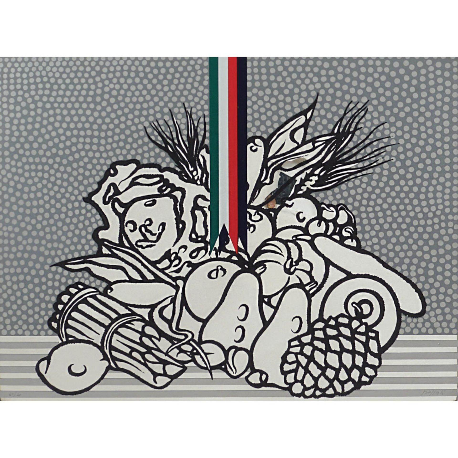 Concetto Pozzati Vo' 1935 - Bologna 2017 45x59,5 cm