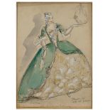 Costume sketches for "Manon Lescaut" Italy, 20th century 35,5x50 cm