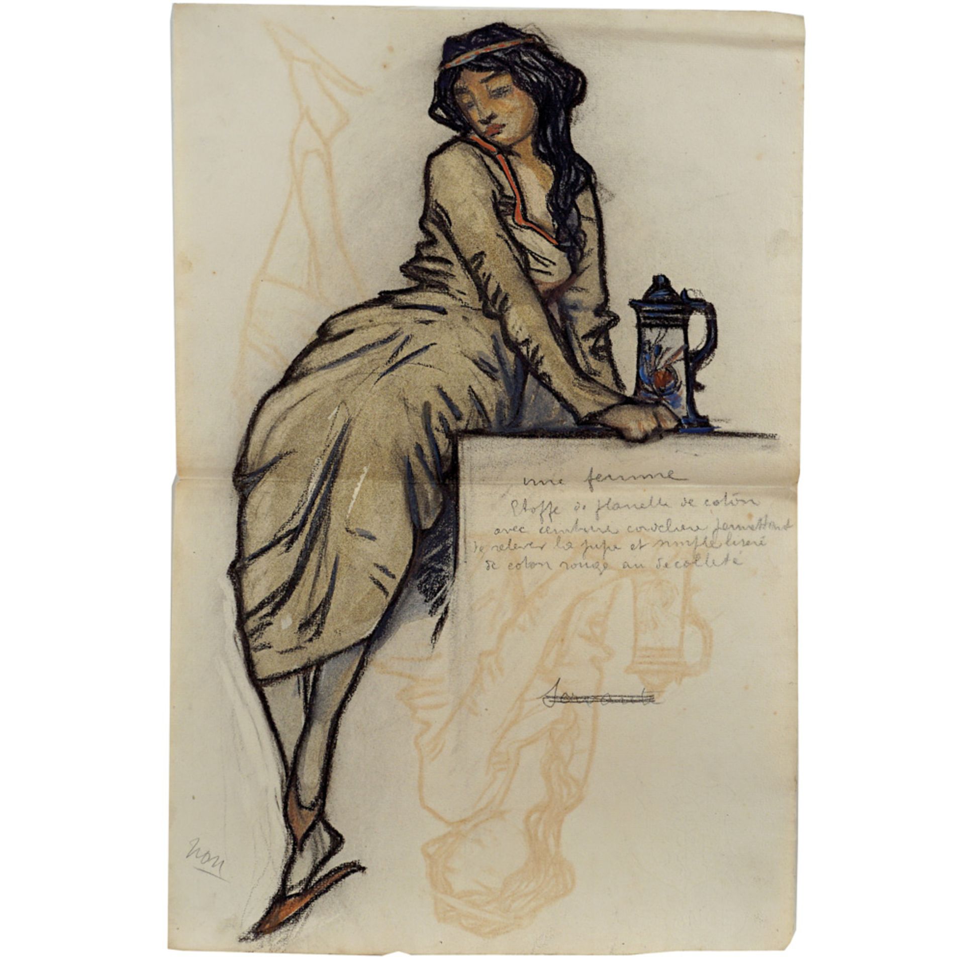 Theatrical sketches France, 20th century 47,5x31 cm
