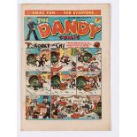 Dandy No 308 (Xmas 1945). Bright covers, cream pages, light blemish to inside page margins near