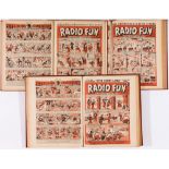 Radio Fun (Jul 1941-Dec 1942) 143-220. Year-and-a-half complete in three bound volumes. Publisher'