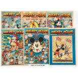 Mickey Mouse Weekly (1937) 48-99. Complete year including No 66 Walt Disney Coronation cover. No