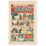 Beano 388 (1949) Xmas Comic. Bright, fresh covers, cream pages with centre page overhang, minor