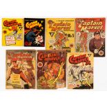 Captain Marvel Adventures Australian reprints (1950s) 5, 7, 10. With Captain Marvel Jr 2, 3, 4, 5.