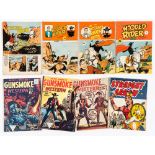 Hooded Rider (1950s) 11, 21, 22, 26. With Gunsmoke Western 6, 7, 23 and Straight Arrow 14 [vg-/