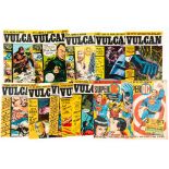 Vulcan (1975) 1-7, 9-11 with Super DC (1969) 1, 2 [vg+]. Vulcans have price stickers to covers (vg/