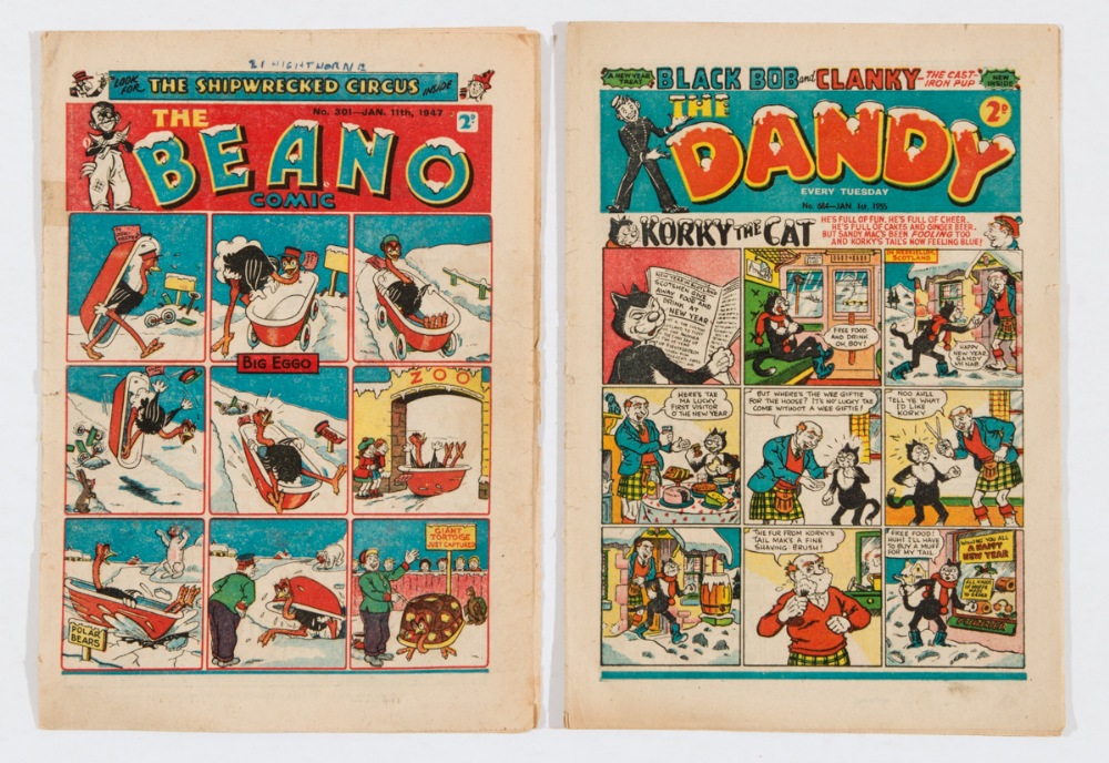 Beano 301 (1947). First Wavy Davy and his Navy by Dudley Watkins and Basil Blackaller. Some clear