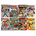 Avengers colour touch issues (1965-66) 16, 20, 21, 26, 28, 33, 34 [apparent fn-/vfn-]. With