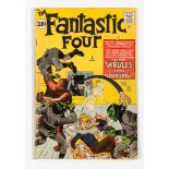 Fantastic Four 2 (1962). Cents copy. Staple discolouration, arrival date, cream/light tan pages [