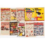 Extra Fun No 1 G.G. Swan (1940), Comicolour 2, 3, Coloured Slick Fun 65, New Funnies No 1 (taped