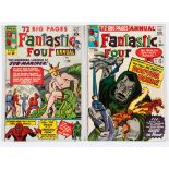 Fantastic Four Annuals (1963-64) 1, 2. (# 1 glue touches to top spine, # 2 colour touches to