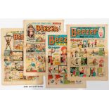 Beezer (1960-69) 79 issues between 247-722. 1960 x 2, 1961 x 19, 1962 x 9 incl Xmas, 1963 x 5,