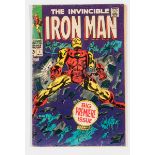 Iron Man 1 (1968). 3 ins clear tape at top spine [gd]. No Reserve