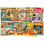 Space/Adventure/Western Mix (1950s). Star-Rocket 3, Captain Valiant 56-59 (59 [gd]), Biggles 10 [