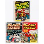 Black Magic (1950s Arnold Book Co) 1, 11, 15. Cover art and some stories by Jack Kirby. Other