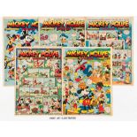 Mickey Mouse Weekly (1938) 100-152. Complete year with first Snow White and the Seven Dwarfs by Walt