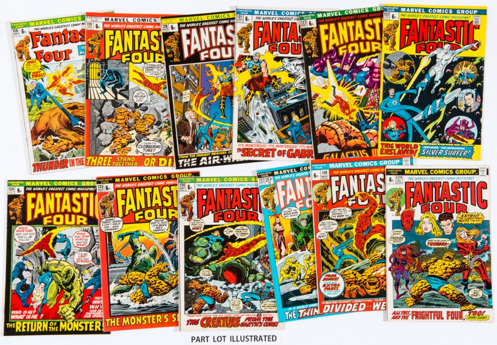 Fantastic Four (1972-73) 118-139 (Cents copies: 131, 133, 136, 137) [fn-/vfn] (22). No Reserve