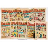 Beano (1974) 1642-1693. Complete year. No 1678 Dennis and Gnasher first front cover, May 4 and