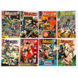 Avengers (1966-67) 31, 32, 35-40 (31, 39 cents copies) [fn-/vfn] (8). No Reserve