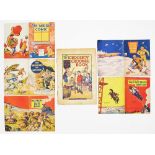 Story paper giveaways with artwork by Dudley Watkins (1930s-40s). The Midget Comic 36 pg Red