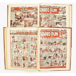 Radio Fun (1946) 378-429. Complete year in two bound volumes. Publisher's file copies. Starring