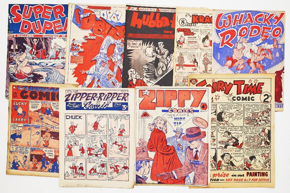 Cartoon Art/Philmar/Transatlantic Press+ (1940s-50s). Super Duper 9, Four Deuces n.n., Hubba-Hubba