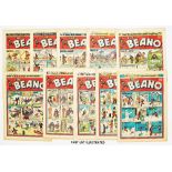 Beano (1957) 783-802, 804, 805 Xmas [vg+]. With (1959) 890, 894 [vg-/fn-] (24)