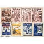 Union Jack (1906-1914) 22 issues between 162-582. Sexton Blake covers and stories (some full page