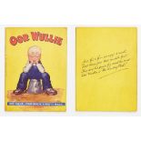 Oor Wullie Book 1 (1941). The Wee Lad on his upturned bucket by Dudley Watkins. Bright fresh