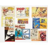 Wartime 'Pop' Cartoon annuals 1-3 (1940s) by John Millar Watt reproduced from the Daily Sketch. With