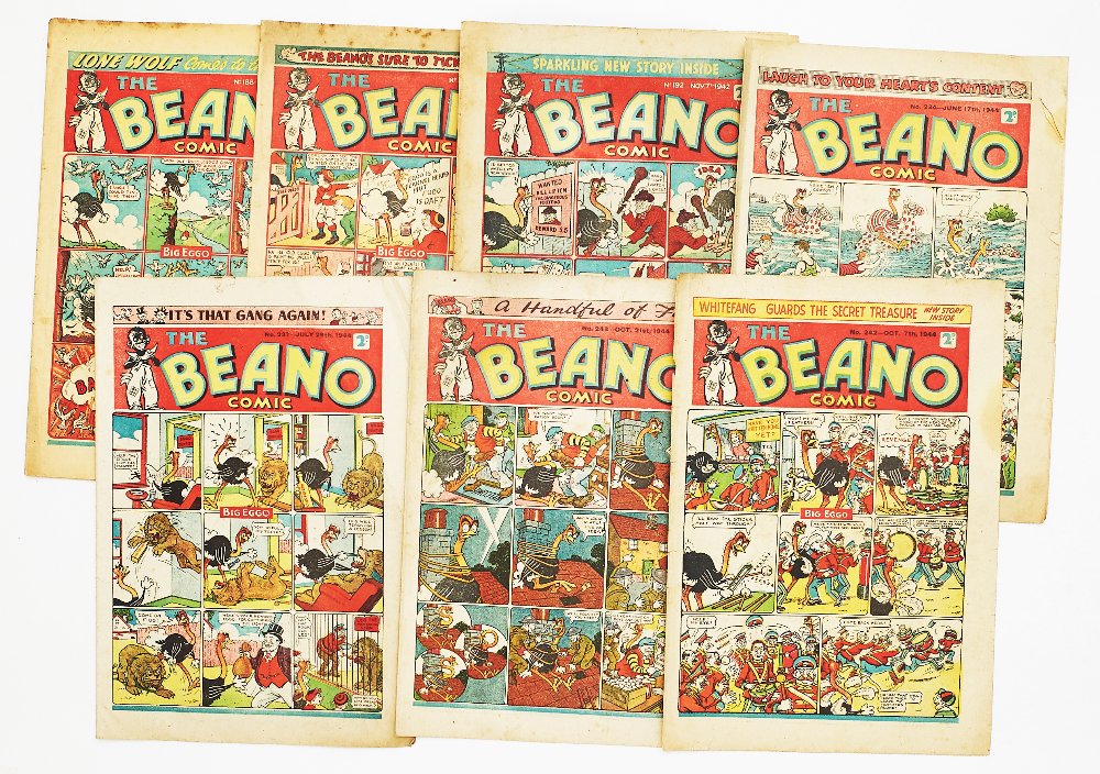 Beano (1942-44) 188, 189, 192, 234, 237, 242, 243. Propaganda war issues. Lord Snooty takes the