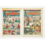 Dandy 331 Fireworks (1946) [vg], 356 Fireworks (1947) three quarters of spine split [gd] (2)