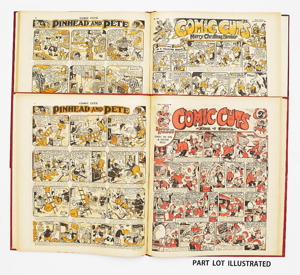 Comic Cuts (1948) 2836-2861 with (1950) 2889-2914. Two complete years in four bound volumes (