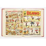 Beano (1952) 494-545. Complete year in bound volume. Dennis The Menace first front cover