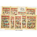 Beano (1942) 174-184. Propaganda war issues. Hitler cartoon 'Himmel!, Der pig-dog British are saving