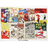 Fresh Fun + (1940s G.G. Swan) 7, 8, 10, 11, 18-20, 23, 24 (some propaganda war issues) and Fresh Fun