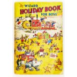 Wizard Holiday Book for Boys No 1 (1938). Illustrated by Chick Gordon. Bright covers, cream pages,