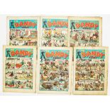 Dandy (1939) 81, 84, 86, 87, 90, 91. Nos 86 and 87 ads for Magic Comic Nos 1 and 2 [gd+/gd/gd+/vg-/