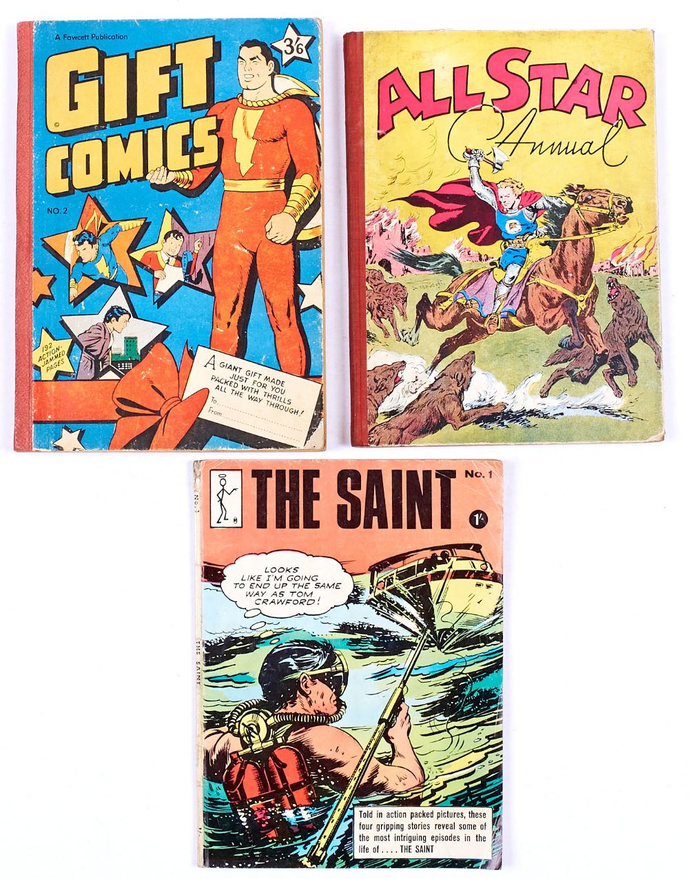 Gift Comics Album 2 (L. Miller 1952). Starring Captain Marvel, Nyoka and Tom Mix. With All Star