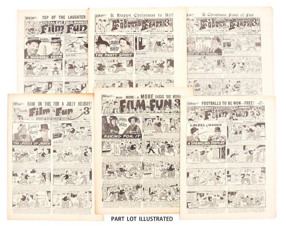 Film Fun (1950-54) 152 issues between 1576-1822. Comprising: 1950 x 23 issues, 1951 x 5, 1952 x