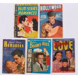 Teen, Romance low grade mix (1949-51). Film Stars Romance 2, Hollywood Pictorial 3, Great Love