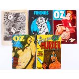 Oz Magazine (1960s-70s) 12, 37, 39 [gd], 44. With Friends 2 [vg-/vg+ (5). No Reserve