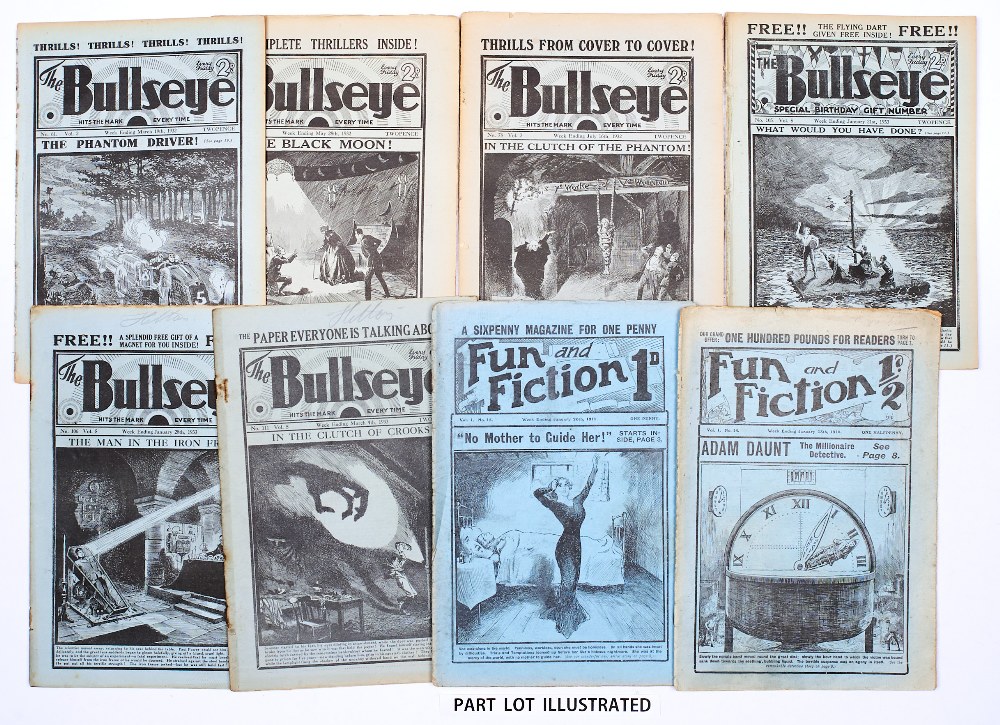 Bullseye (1931-34) 17, 21, 24, 35, 39, 44 [fr], 54, 55, 57, 58, 61, 64, 67, 70, 71, 74, 76-78, 82,