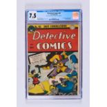 Detective 89 (1944). CGC 7.5. White pages. Restoration includes: cover cleaned, interior