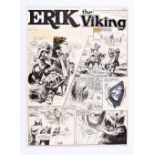 Erik The Viking original artwork (early 1960s) by Don Lawrence for Lion comic. Re-titled (from