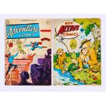 Canadian comics/editions. Adventure # 155 (1950) [vg], New Active Comics # 30 (Bell) [vg] (2). No