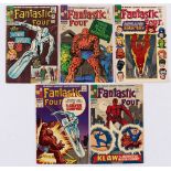 Fantastic Four (1966) 50, 51, 54-56. #50, 51 [vg], 54 [fn+], 55 [fn], 56 cents [fn-] (5). No