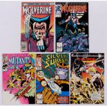 Key 1980s: Wolverine 1 (1982), 1 (1988), New Mutants Annual 2 (1986), Silver Surfer 34 (1987),