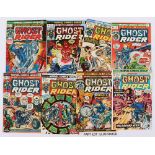 Ghost Rider (1973-76) 1-4, 6-17, 19, 20. (Cents copies #3, 6-9, 19, 20). 1, 8, 13, 19 [fn-], balance