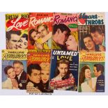 Romance picture covers (1950s). Best Romance 5, Dream Book of Love 1, Dream Book of Romance 6, 7,